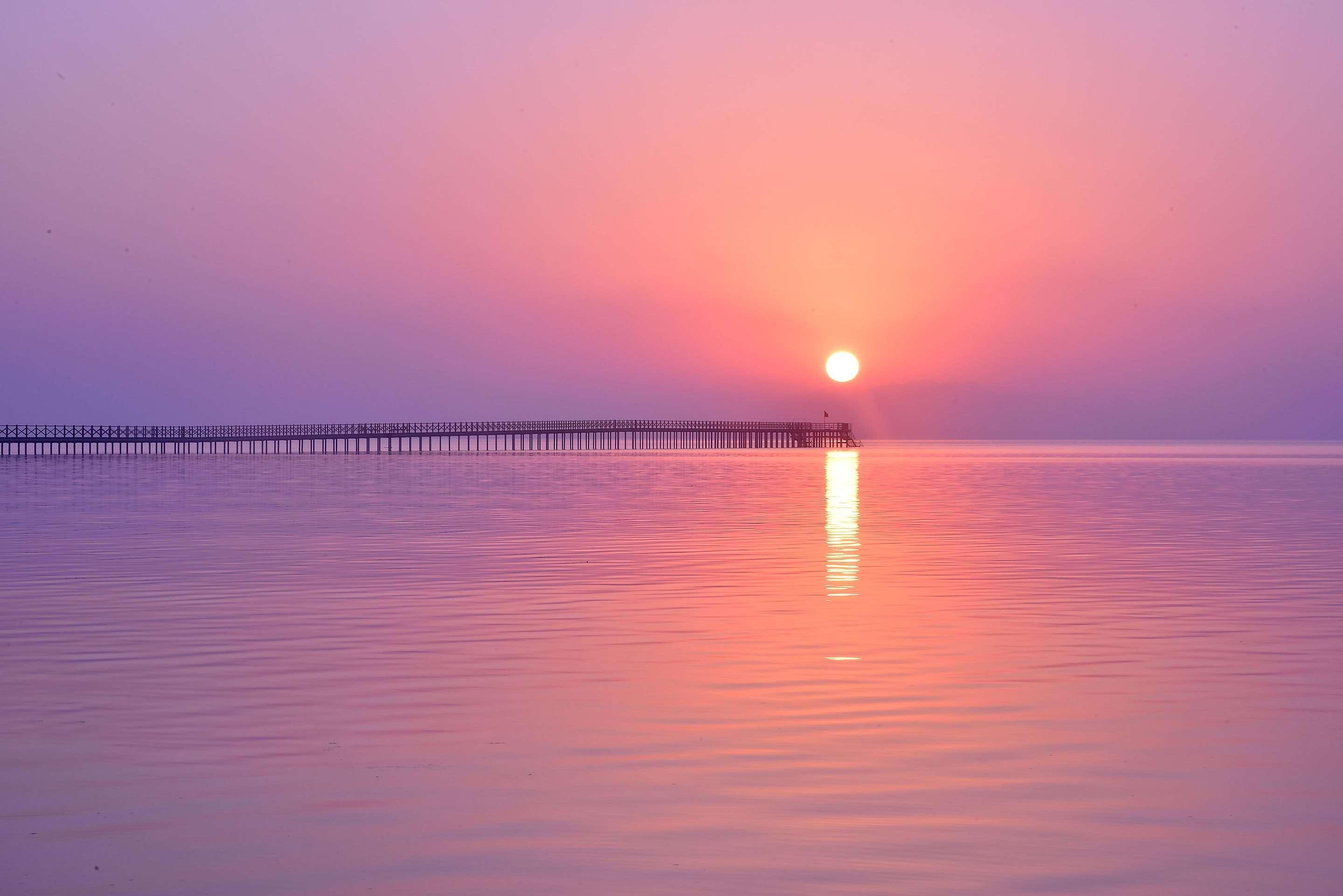 Hotel Steigenberger Alcazar Sharm el Sheikh Esterno foto Sunset at the Gulf of Aqaba